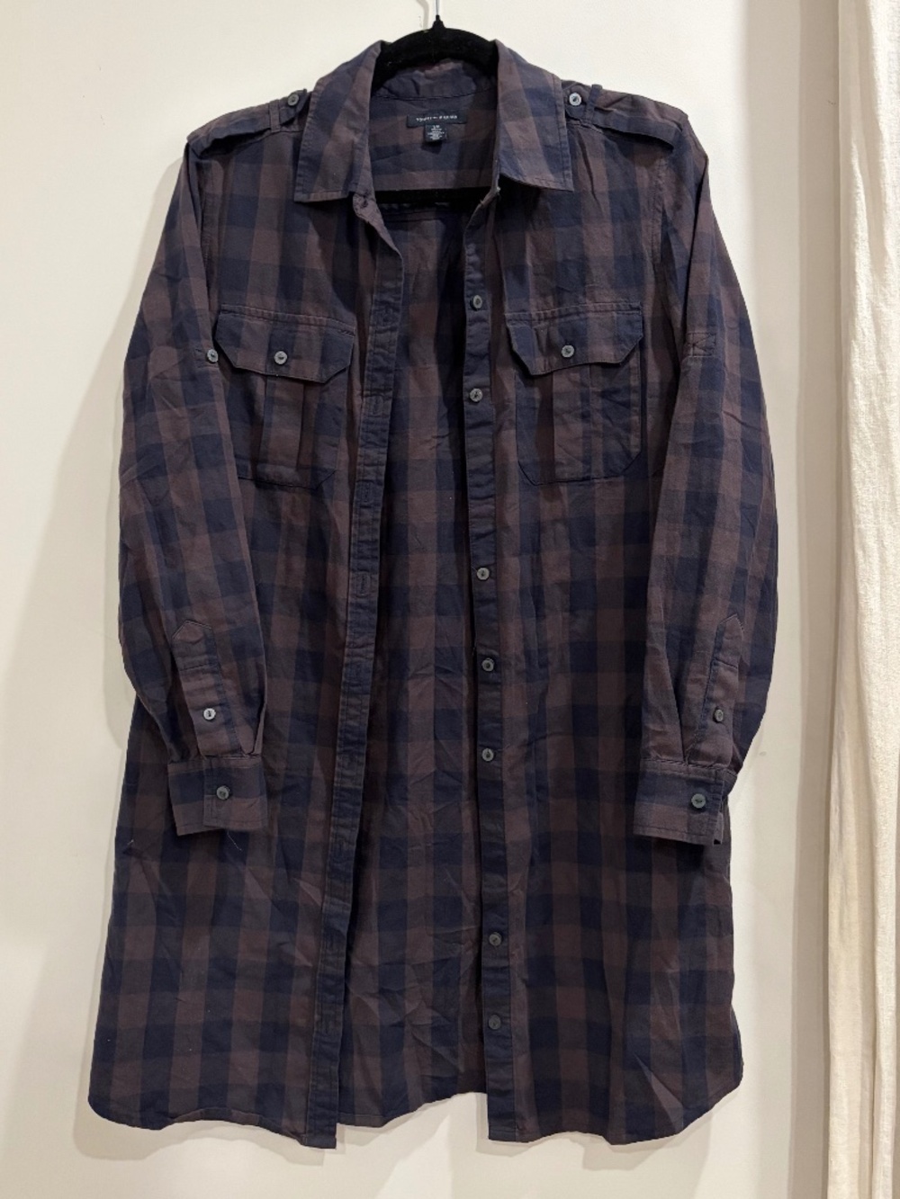 Tommy Hilfiger Women’s Plaid Flannel Shirt (Size S)